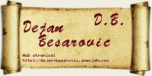 Dejan Besarović vizit kartica